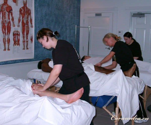 обучение на курсах массажа